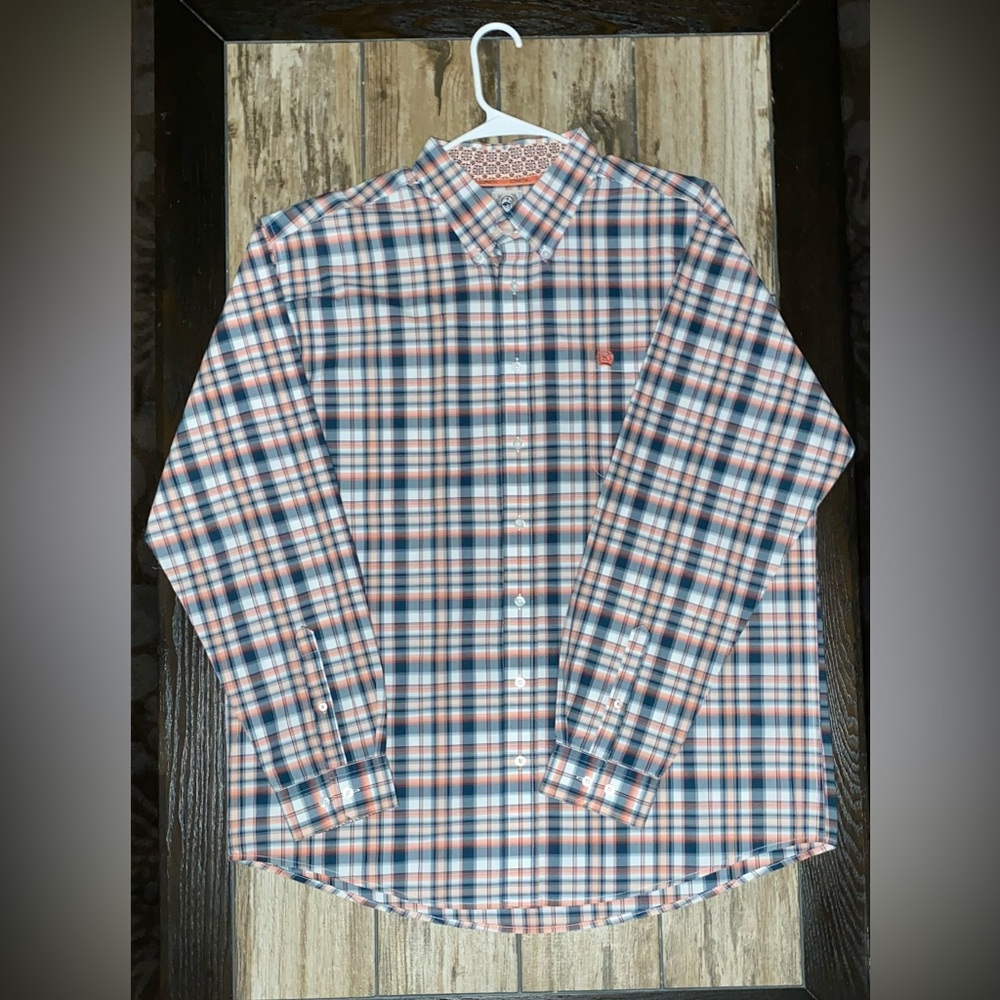 Cinch, Men’s western shirt Size XL multi color